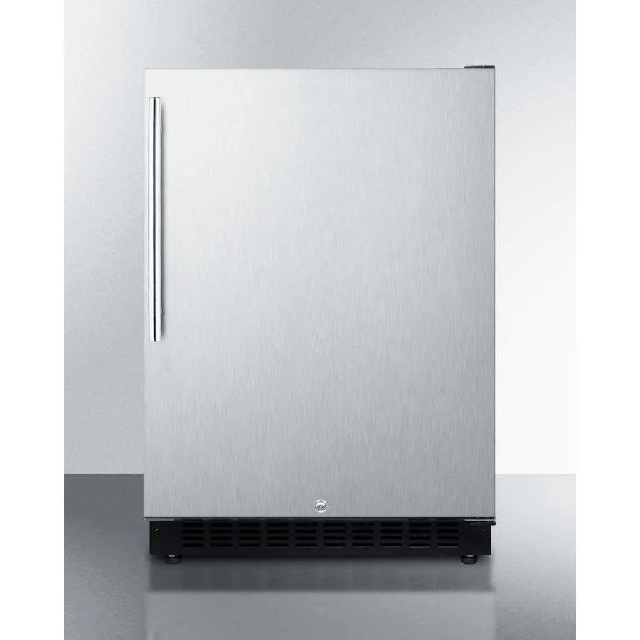 Summit 24" Built-In Undercounter ADA Compliant Stainless Steel Exterior All-Fridge AL54CSSHV