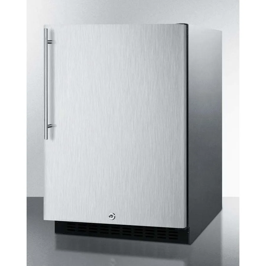 Summit 24" Built-In Undercounter ADA Compliant Stainless Steel Exterior All-Fridge AL54CSSHV