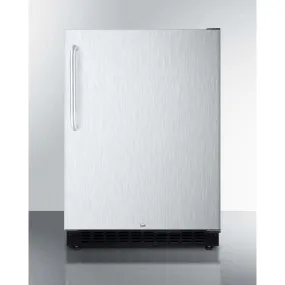 Summit 24" Built-In Undercounter ADA Compliant Stainless Steel Exterior All-Fridge AL54CSSTB