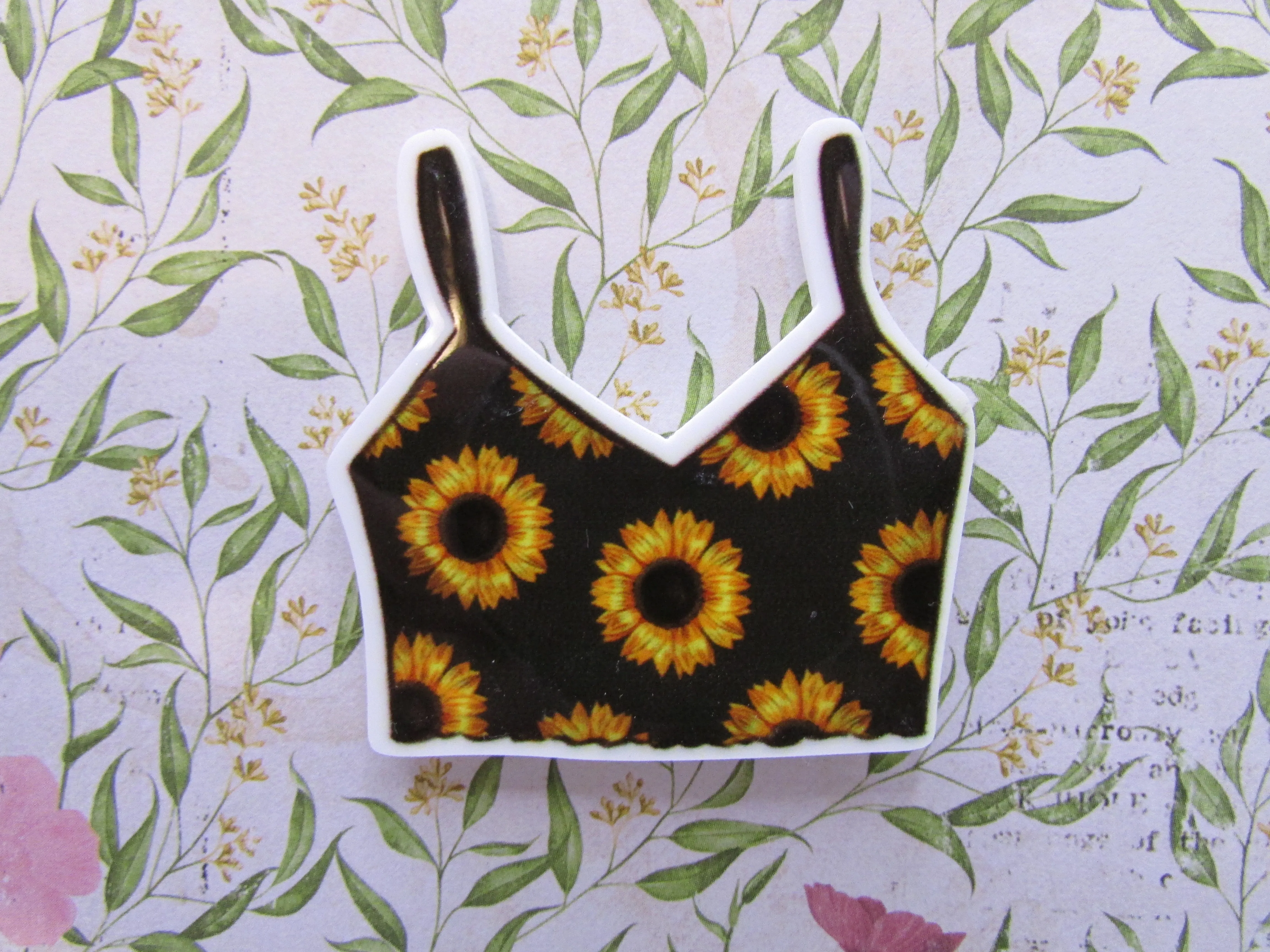 Sunflower Crop Top Needle Minder, Cover Minder, Magnet LAST ONE!