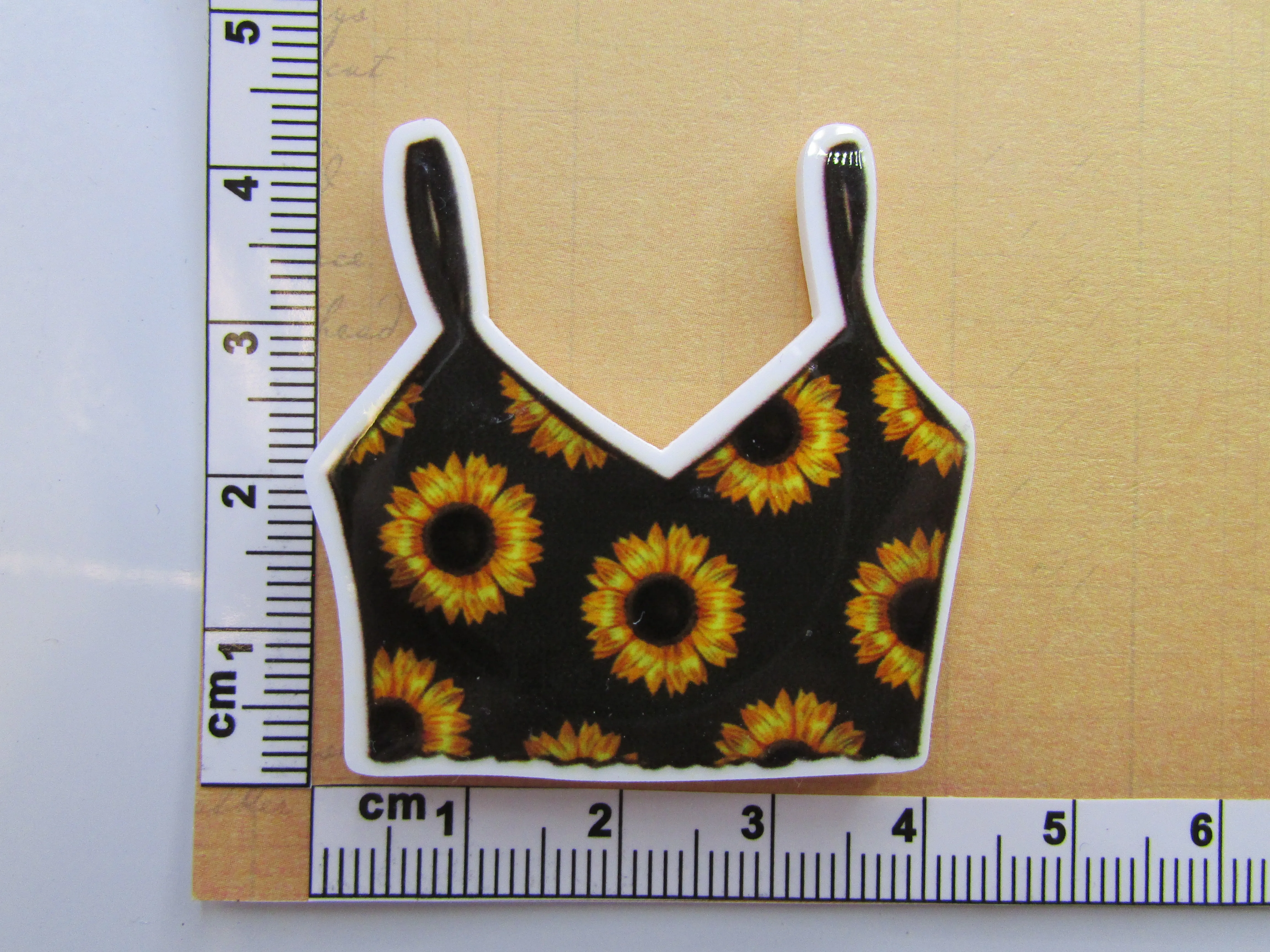 Sunflower Crop Top Needle Minder, Cover Minder, Magnet LAST ONE!