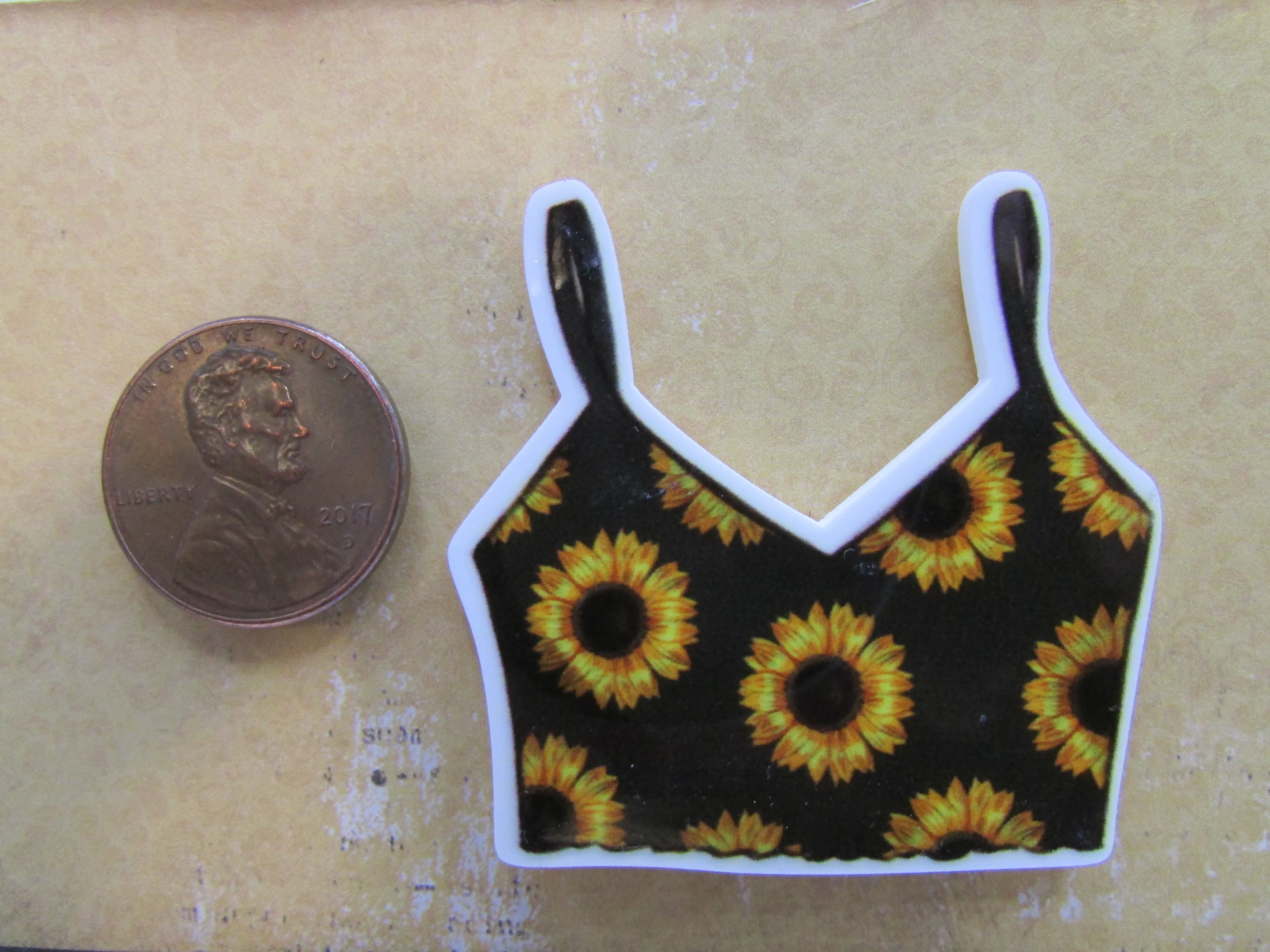 Sunflower Crop Top Needle Minder, Cover Minder, Magnet LAST ONE!