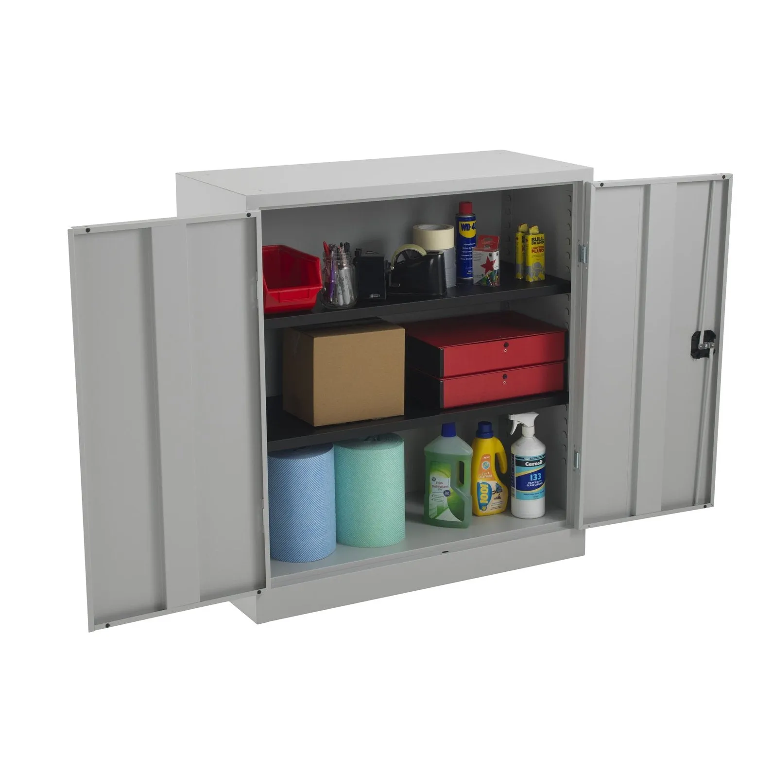 TC Steel Double Door Cupboard (3 Sizes)