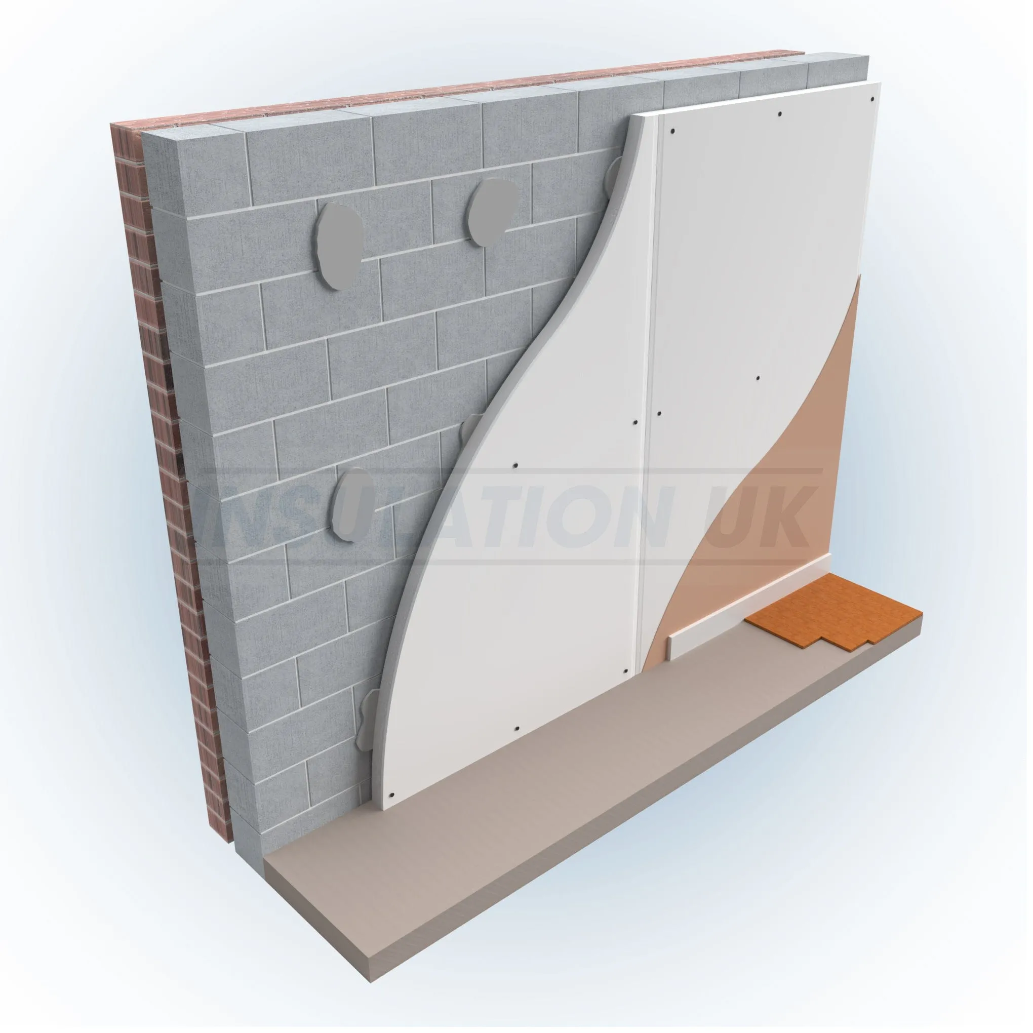 Tekwarm EPS Insulated Plasterboard | 2400mm x 1200mm | All Sizes