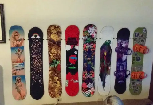 The Cinch Snowboard Display | Floating Rack