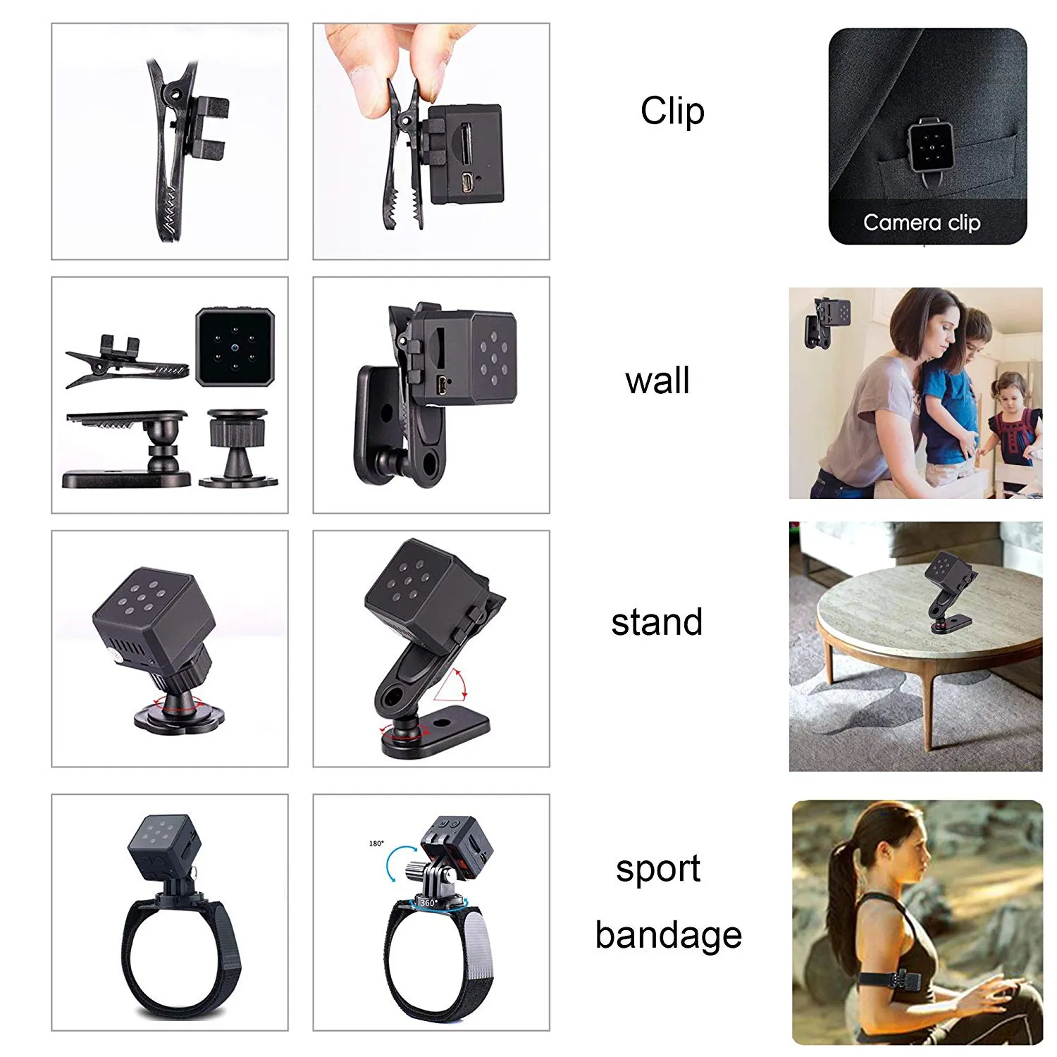 Thumb-Size Wireless Mini 1080P Night Vision Security Camera With 140° Wide-Angle Lens