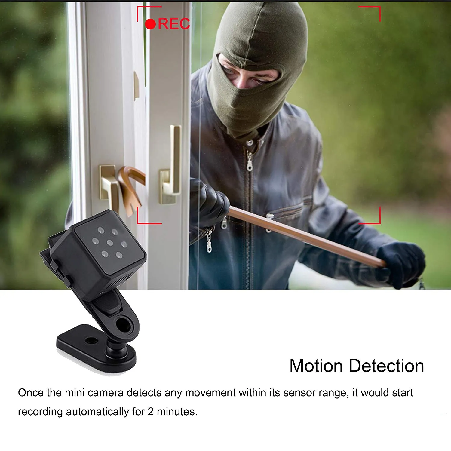 Thumb-Size Wireless Mini 1080P Night Vision Security Camera With 140° Wide-Angle Lens