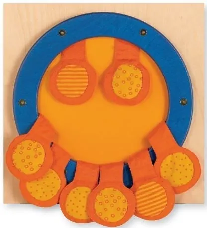 Touch & Feel Pouches Sensory Wall Activity Panel by HABA