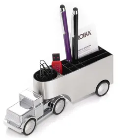 Troika Office Trucker Magnetic Paperweight and Pen Stand