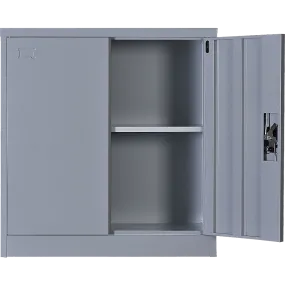 Two-Door Shelf Office Gym Filing Storage Locker Cabinet Safe