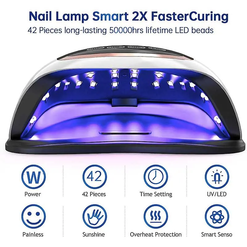 US Plug Uv Led Lamp Drying Manicure Lamp Lcd Display Professional Led Nail Lamp For Nail Art Salon Tools Fa0277