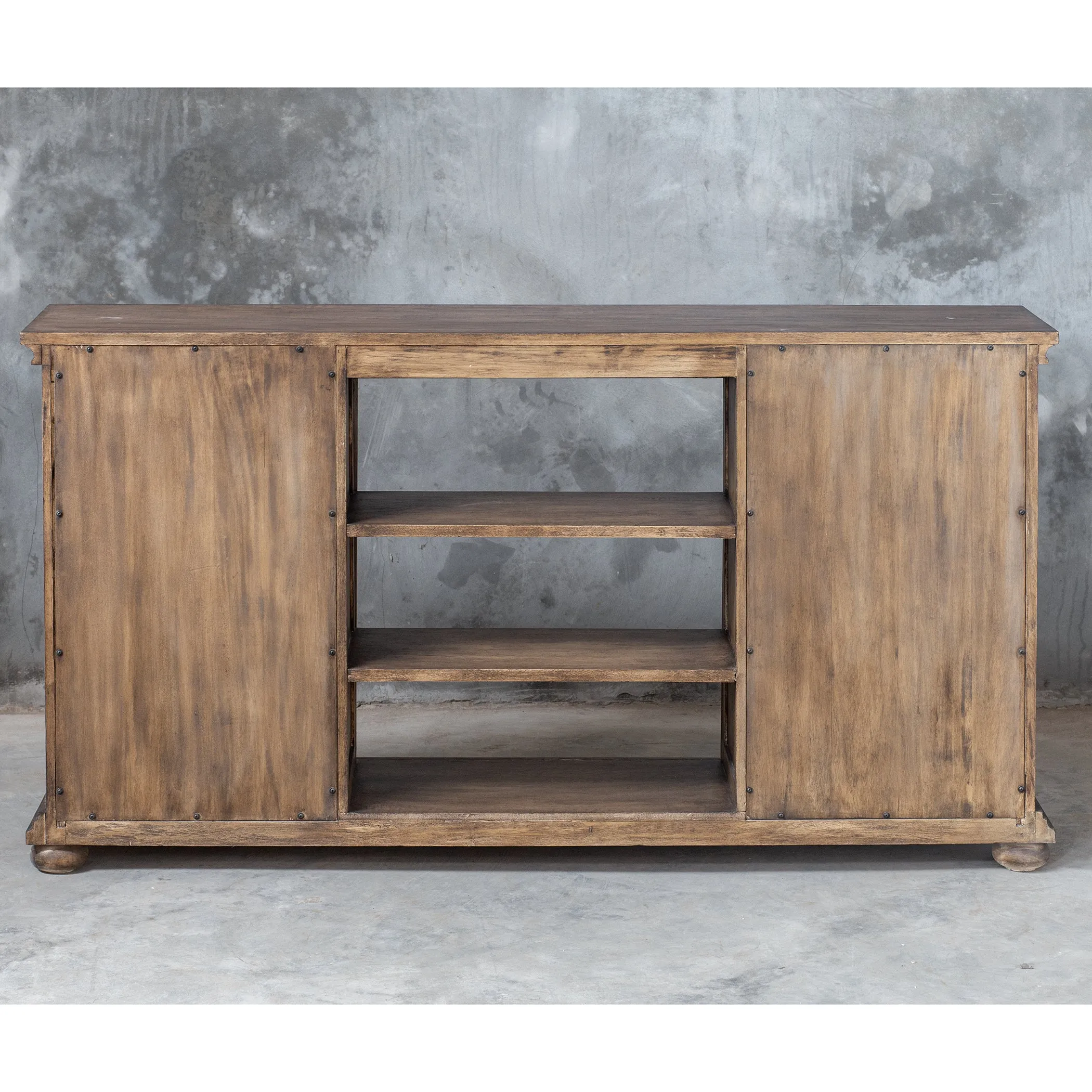 Uttermost Primalia Barn Door Media Console