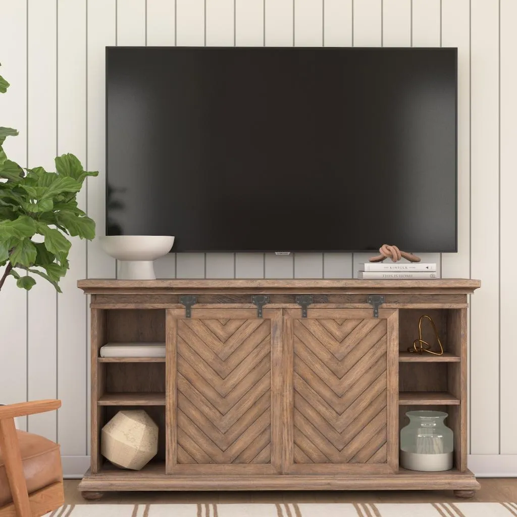 Uttermost Primalia Barn Door Media Console