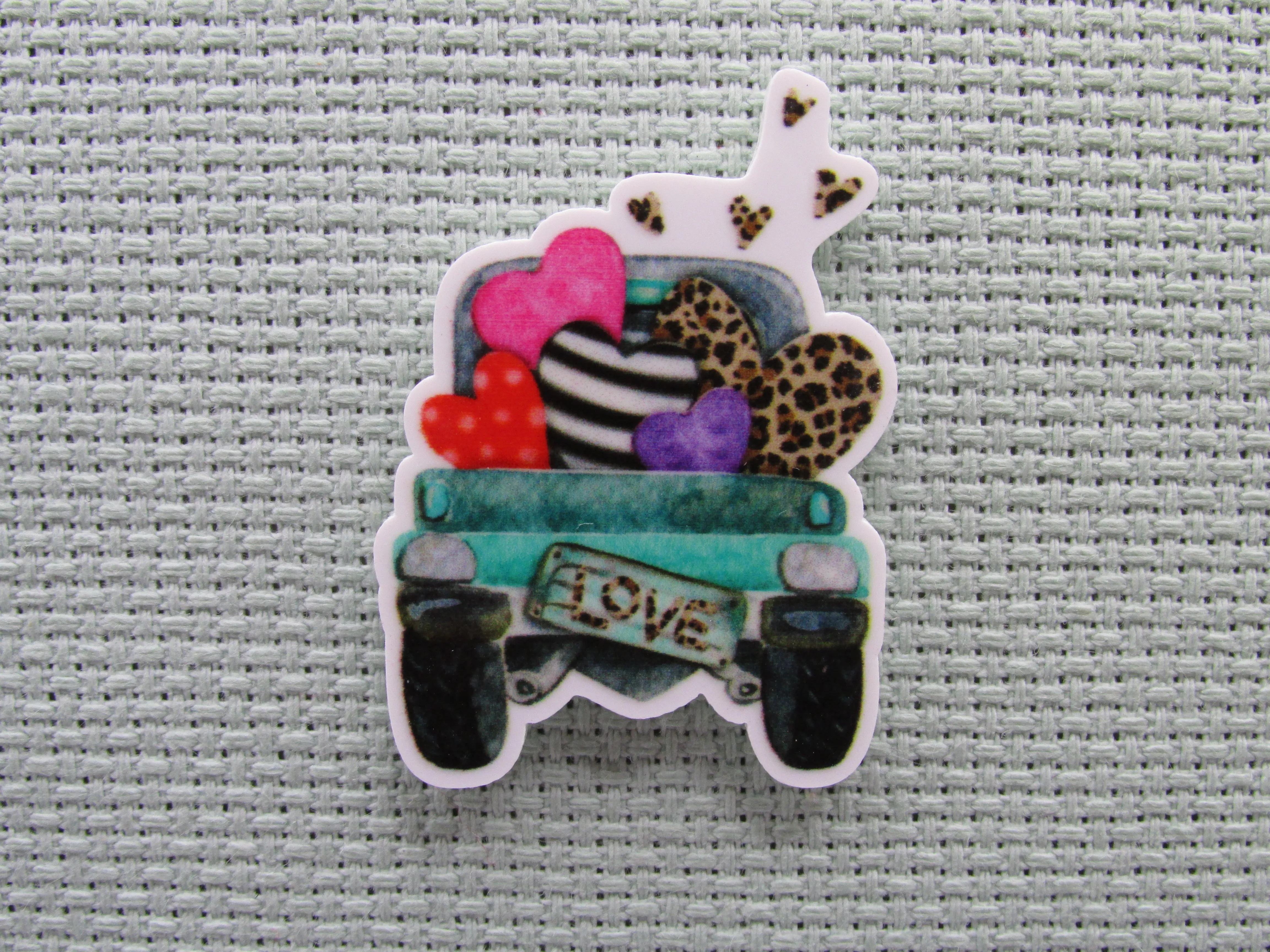 Valentines Truck Needle Minder, Cover Minder, Magnet LAST ONE!