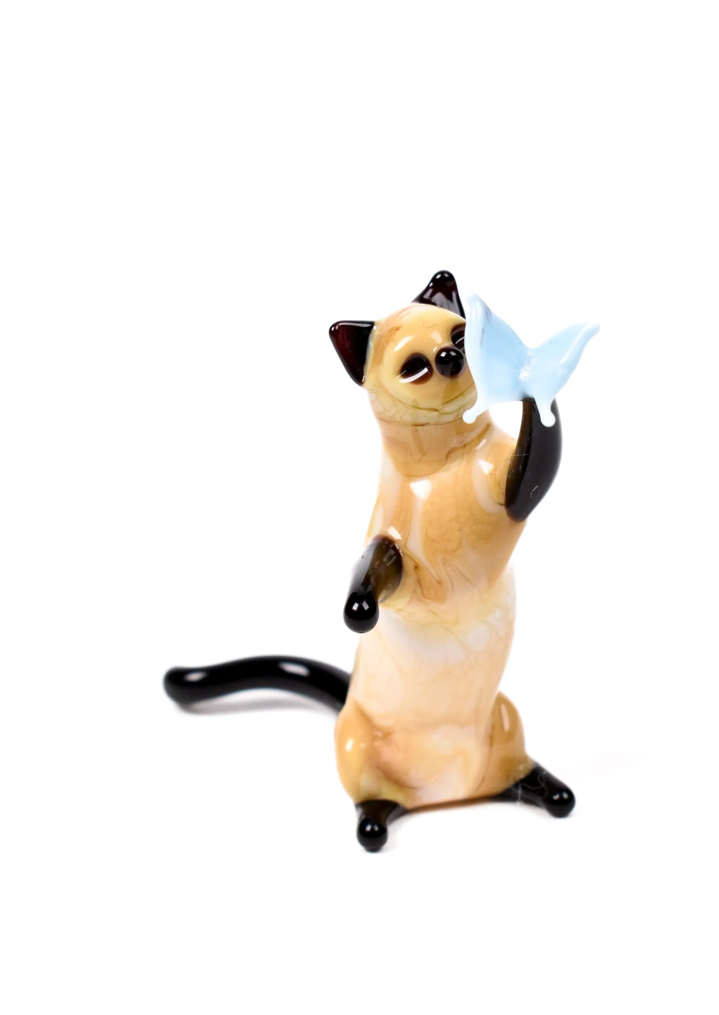 Venetian Glass Figurines • Siamese Cats