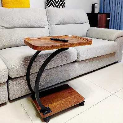 VERSATILE C-SHAPED SIDE TABLE FOR DINNING