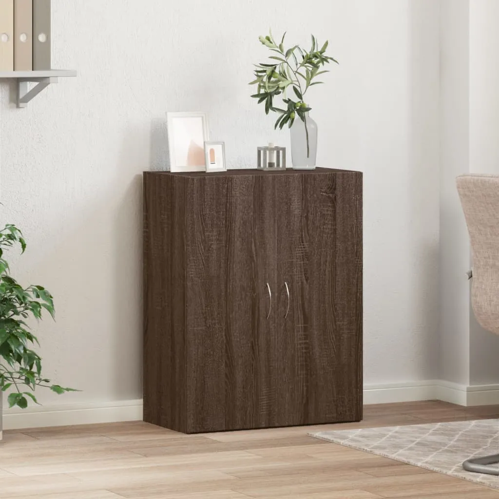 vidaXL File Cabinet Brown Oak 60x32x77.5 cm Engineered Wood