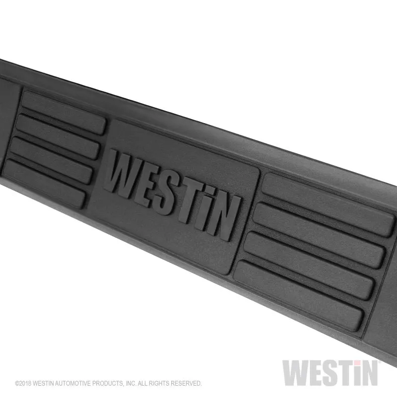 Westin E-Series 3 in OD Bent Step Bars - Black Powder Coat - Crew Cab - GM Fullsize Truck 2019-21 - Pair