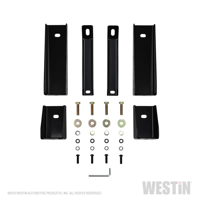 Westin E-Series 3 in OD Bent Step Bars - Polished Stainless - Crew Cab - GM Fullsize Truck 2019-21 - Pair