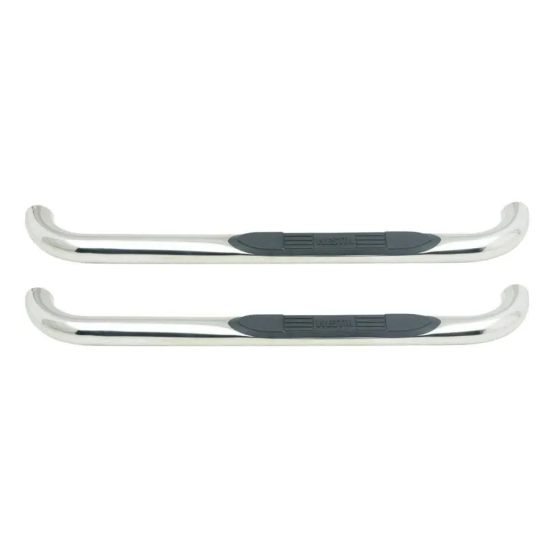 Westin E-Series 3 in OD Bent Step Bars - Polished Stainless - Standard Cab - GM Fullsize Truck 1999-2014 - Pair