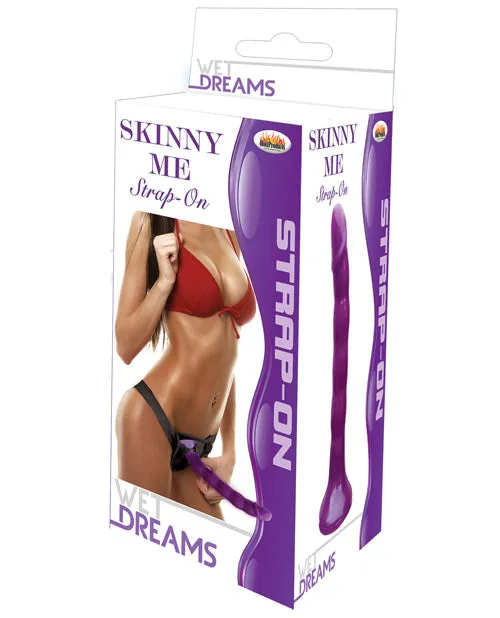 Wet Dreams Skinny Me 7" Strap On w/ Harness