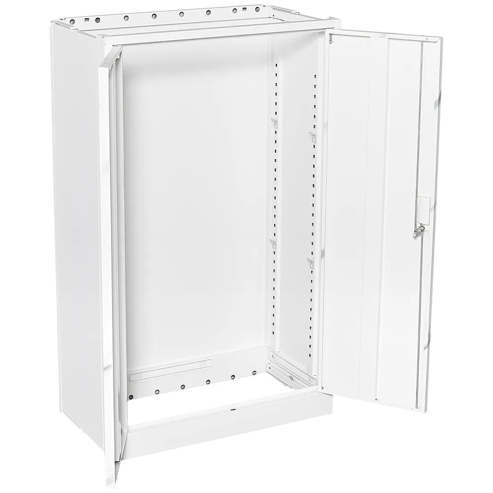 White Marble Metal Storage Cabinet: Locking Doors, Adjustable Shelf - Ideal for Home Office, School, Garage - Folding Filing & Locker Cabinet