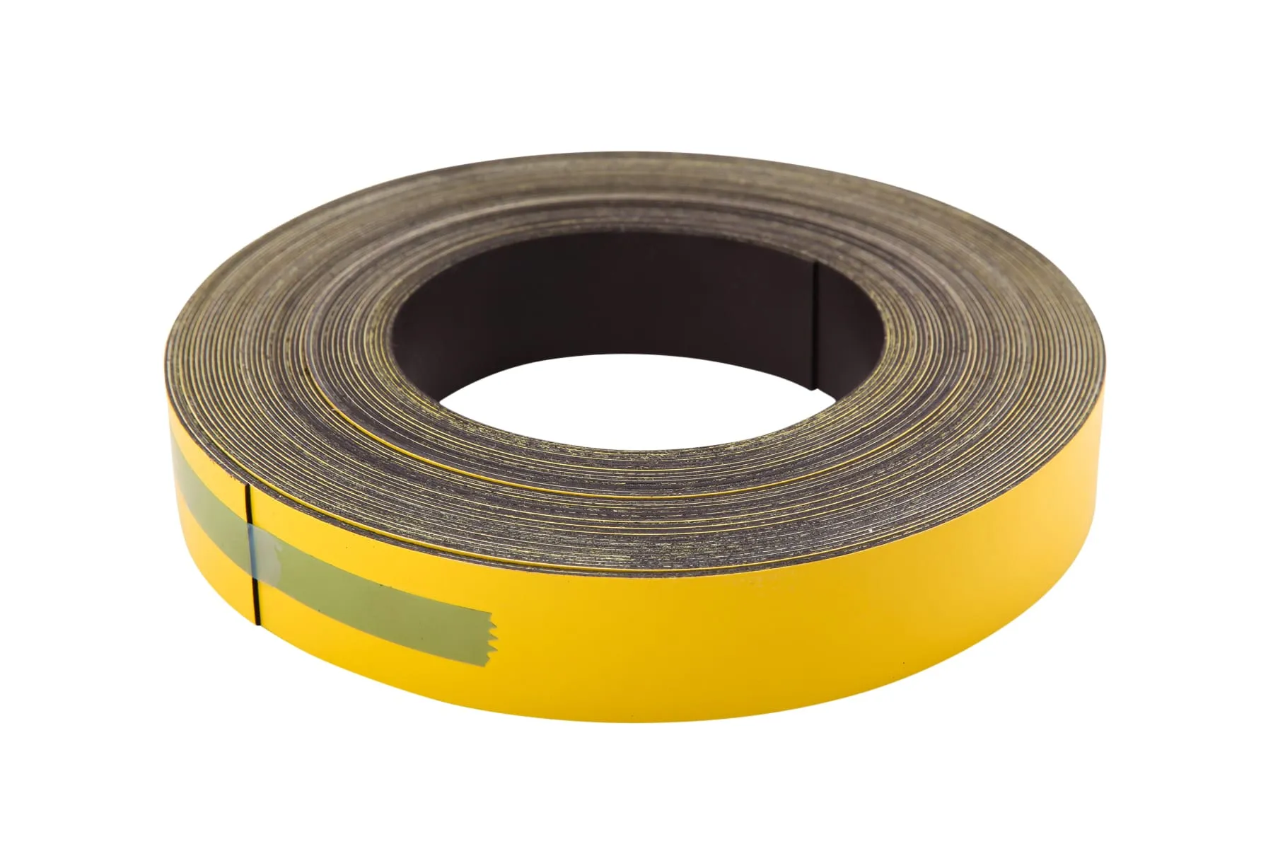 Zeüs Magnetic Label Tape Industrial Durable Self-Adhesive Flexible Roll Refill 50' YELLOW (66157)