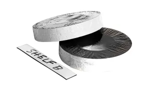 Zeüs Write on/Wipe Off Magnetic Label Tape Industrial Durable Self-Adhesive Flexible Roll Refill 50' x 1" WHITE (66151)